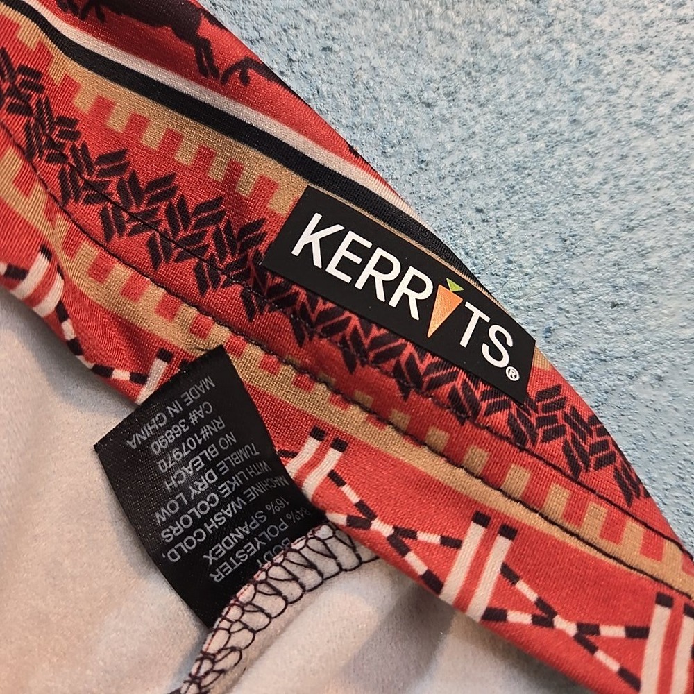 Kerrits‎ Girls L Horse Print Quarter Zip Long Sleeve Riding Shirt Top Kid's EUC - Picture 4 of 7
